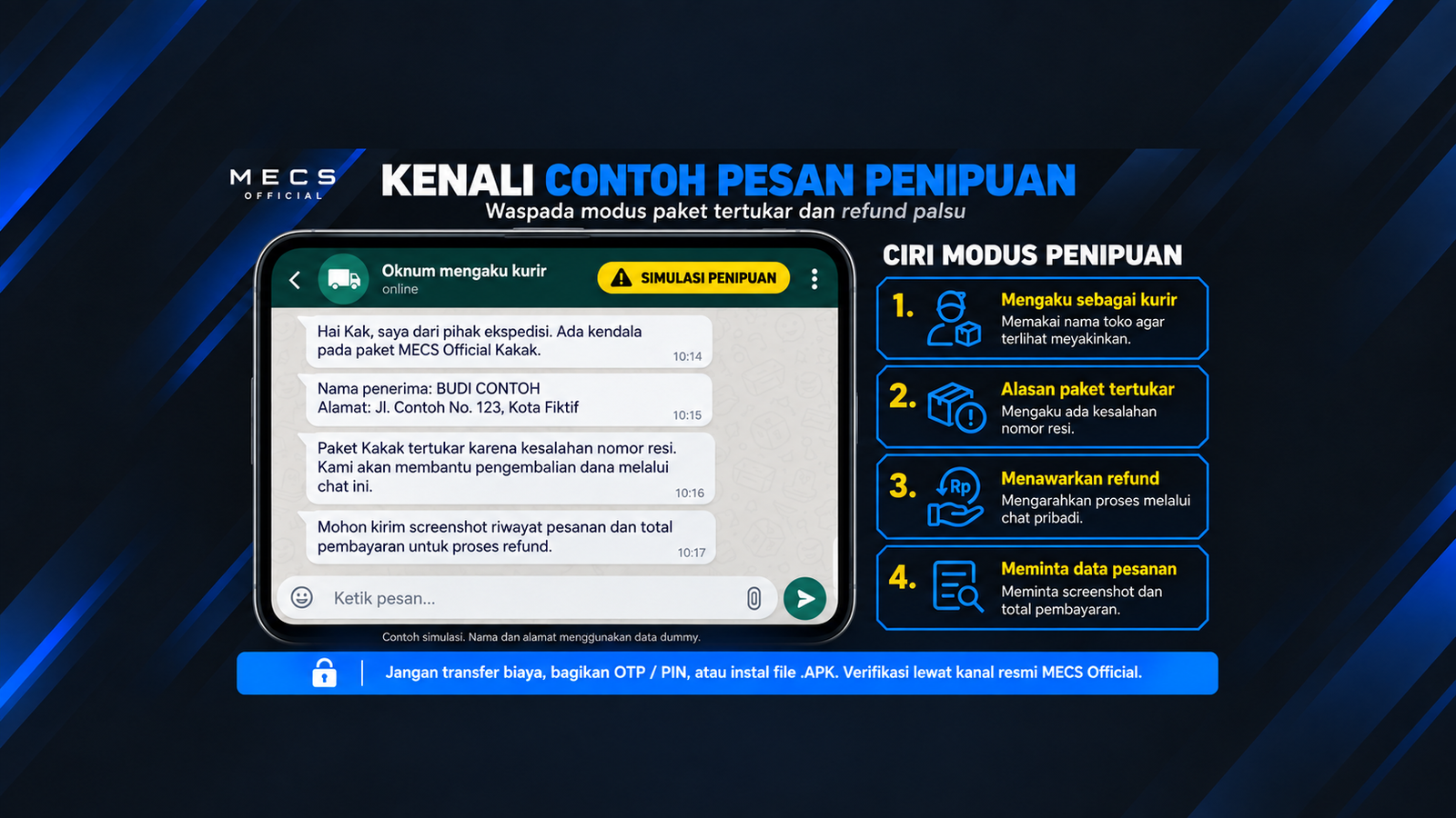 Verifikasi Akun Resmi MECS